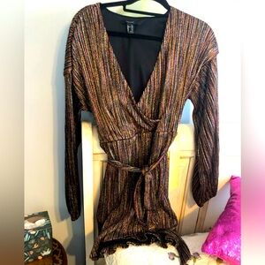 Metallic multicolored dress